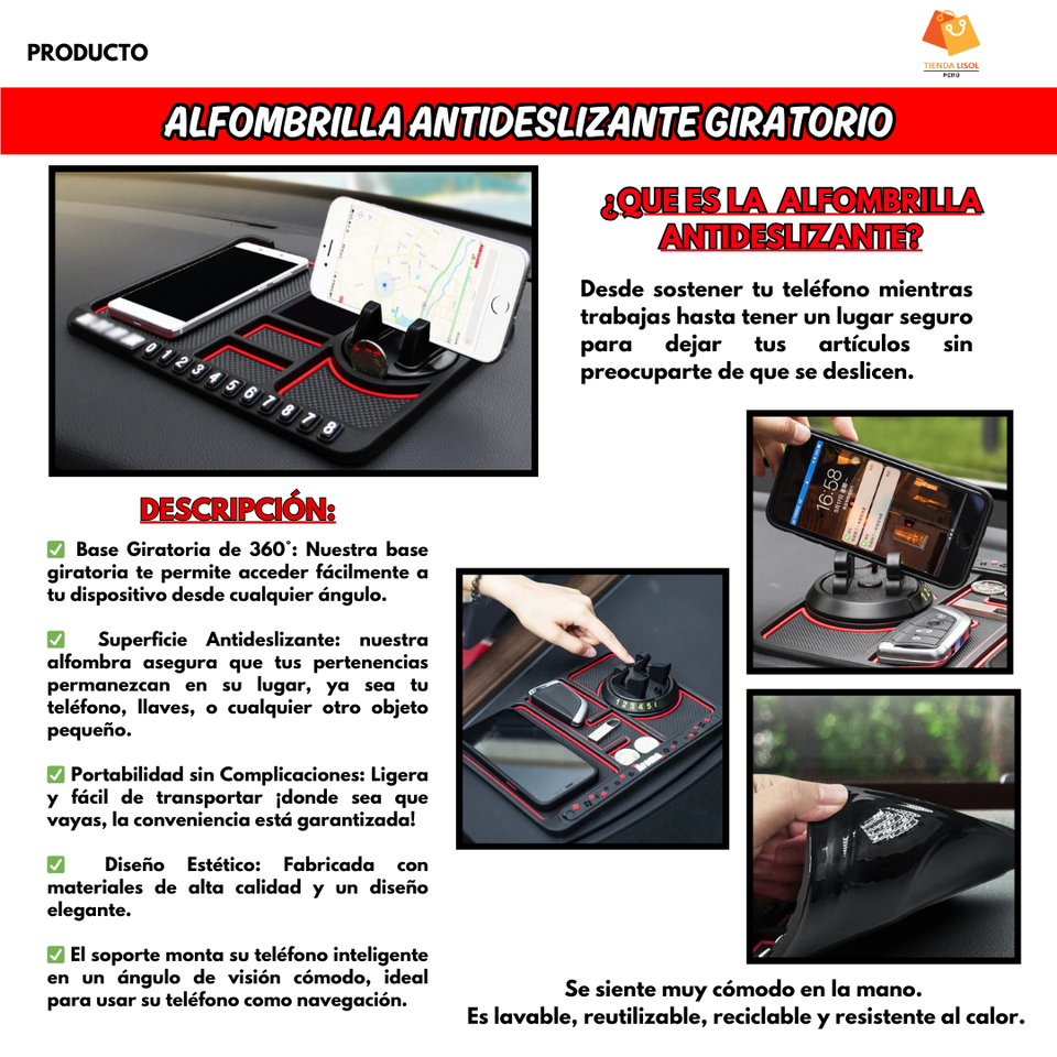 ALFOMBRILLA ANTIDESLIZANTE (AUTO)