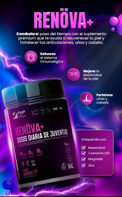 COLAGENO RENOVA 🍇 DOBLEMENTE HIDROLIZADO