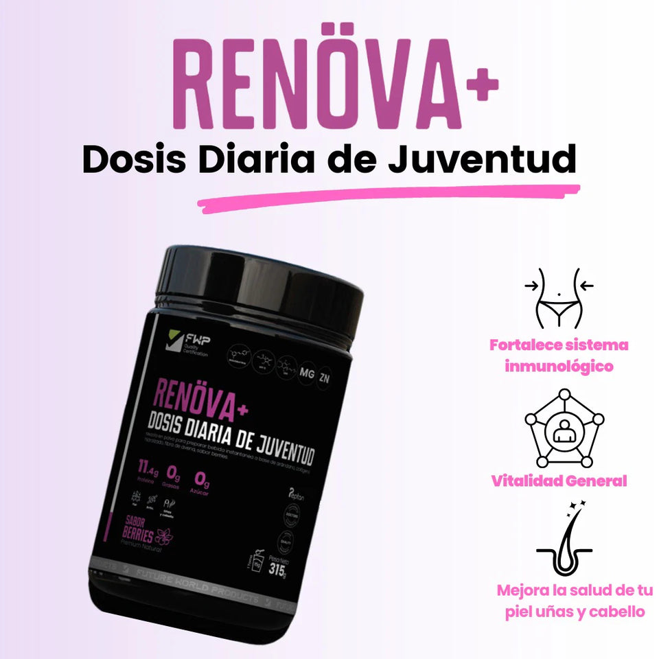 COLAGENO RENOVA 🍇 DOBLEMENTE HIDROLIZADO